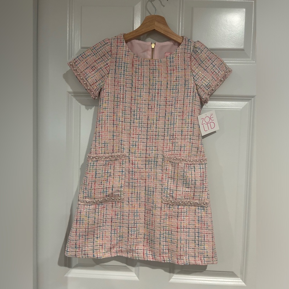Zoe tweed shift dress